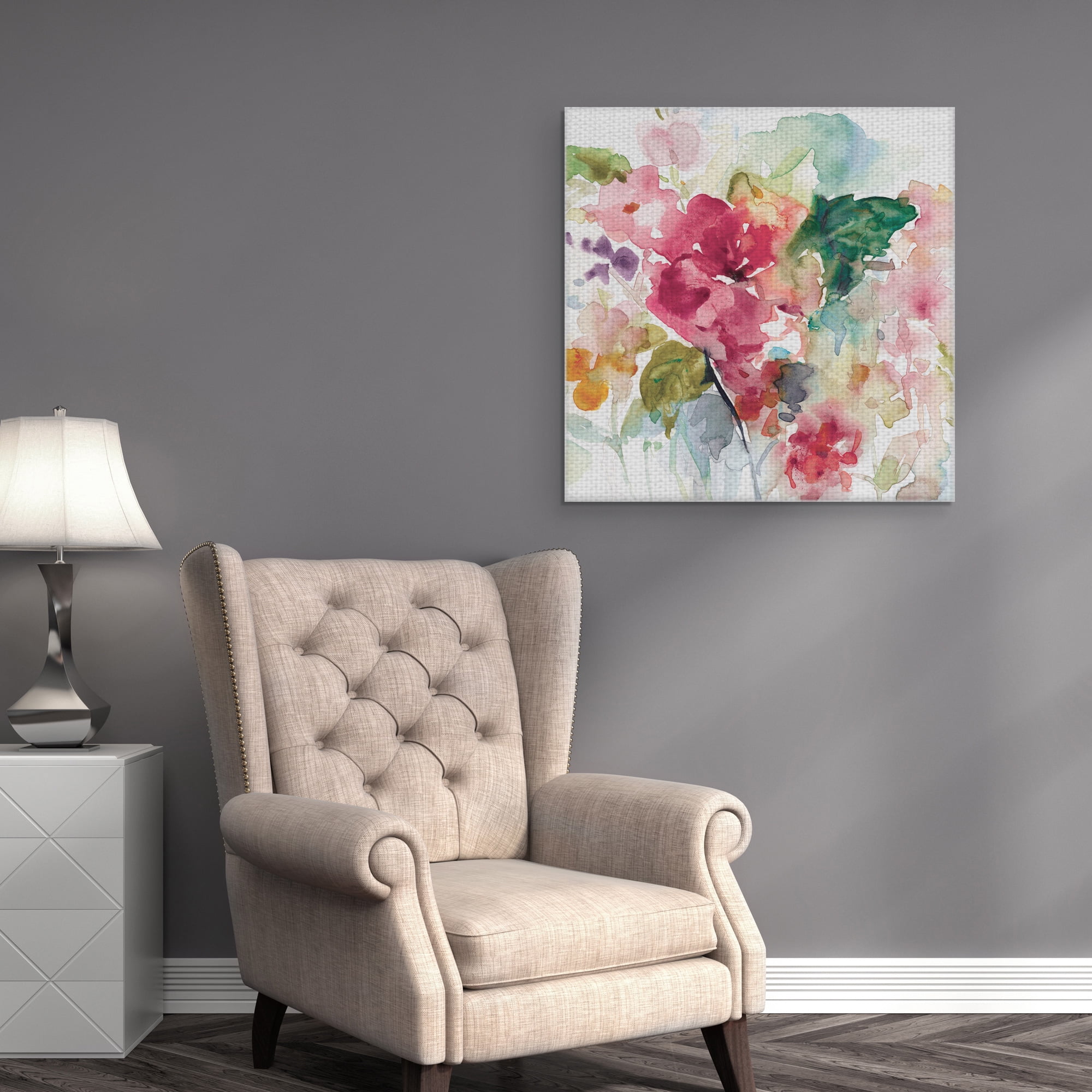 Masterpiece Art Gallery Citrus Floral Punch By Carol Robinson Canvas Art Print 24" x 24"