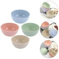 thumbnail image 6 of Tineasur Wheat Straw Plastic Salad Mixing Bowl Assorted Color Non-Slip Heat-Resistant 4Pcs, 6 of 6