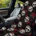 thumbnail image 6 of ZUXONGSY Car Seat Cover Towel Skull Rose Print Auto Front Seat Covers Washable Towel Bucket Seat Covers Gift for Car Outdoor Sport Activities, 6 of 8