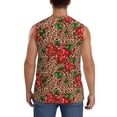 thumbnail image 4 of Balery Rose Mix Leopard 1 Camisetas sin mangas para hombre, absorbe la humedad y protege contra el mal olor.-Medium, 4 of 7