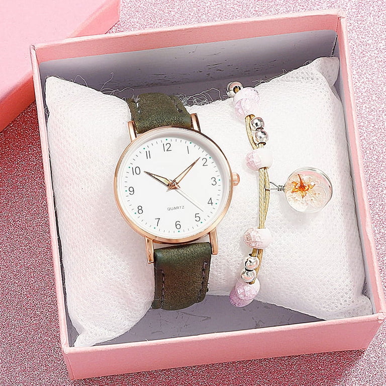 Women\'s Quartz Watch Glow in Dark Dial lzndeal Quartz Watch, Minimalist Glow in The Dark Round Dial  main image 2
