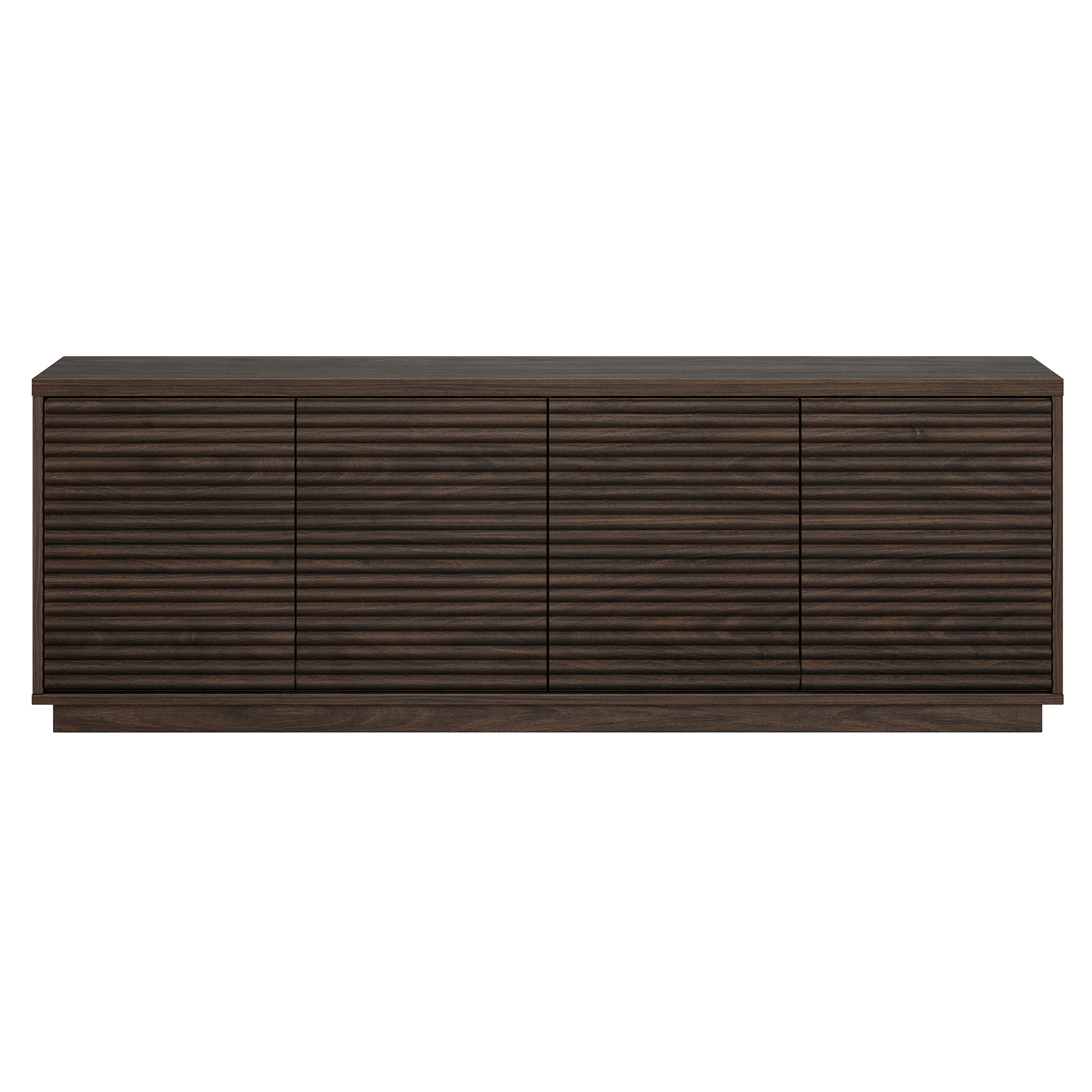 Tullis Rectangular TV Stand for TV's up to 78" in Alder Brown