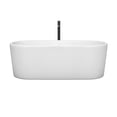 thumbnail image 3 of Wyndham Collection  Ursula 67-inch White Freestanding Soaking Bathtub, 3 of 7
