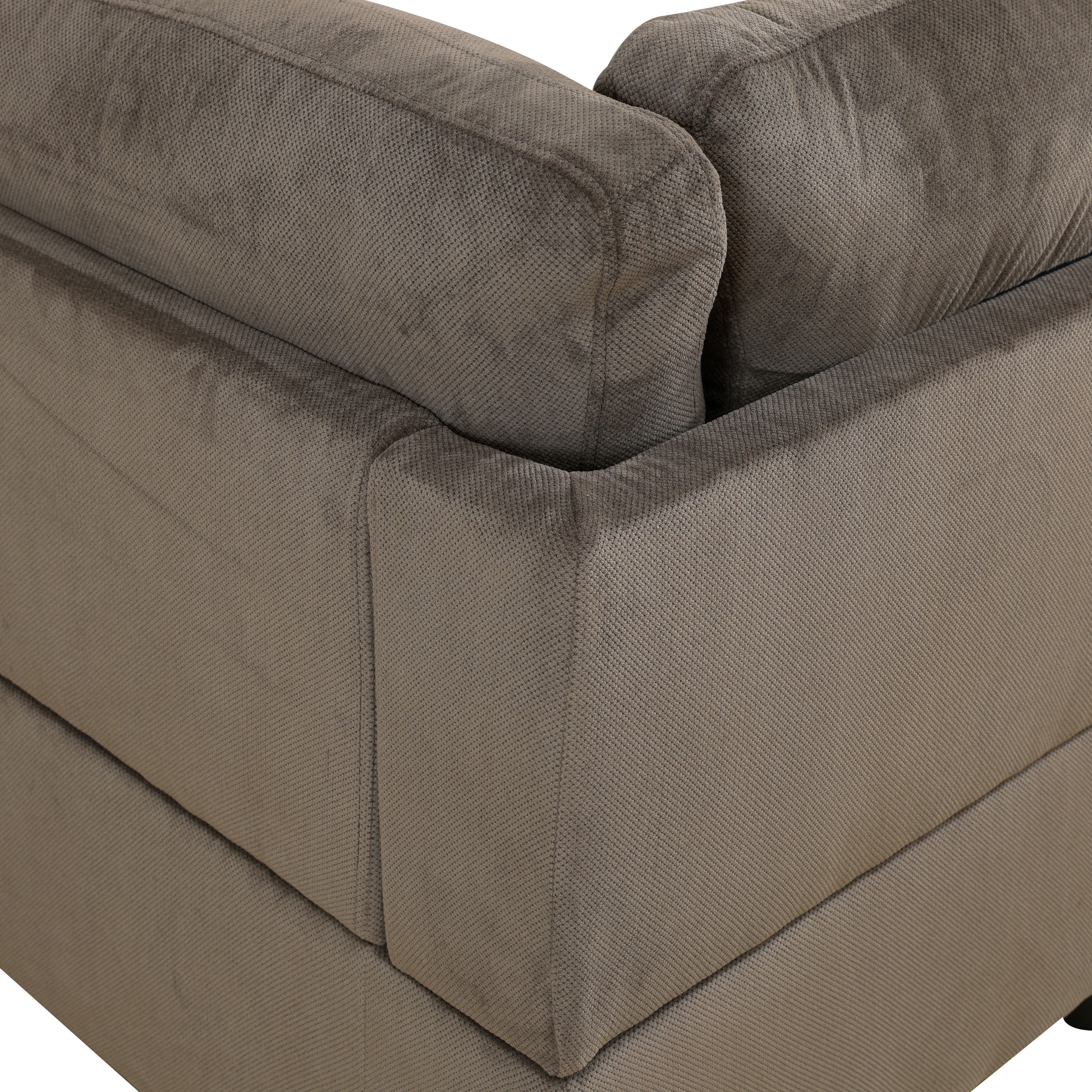MAYEERTY Brown Modern 3-Piece Couch - Durable Warm-Toned for Everyday Living Room Use