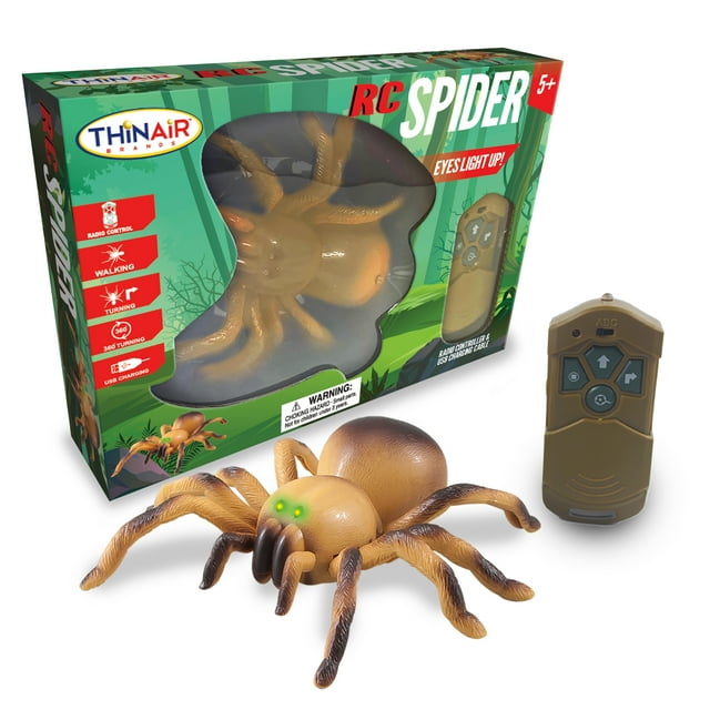 Remote Control Spiders RC Spider Toy With Mist Spray LED Lights