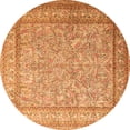 thumbnail image 1 of Ahgly Company Indoor Round Persian Orange Traditional Area Rugs, 6' Round, 1 of 1