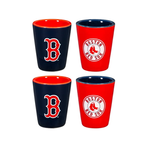 Boston Red Sox Four-Pack Shot Glass Set