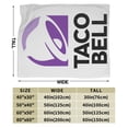 thumbnail image 3 of Taco Bell Blanket, Super Soft Throw Blanket For Bed Sofa Couch, Cozy Flannel Blanket For Bedroom Livingroom, 40"X30", 3 of 9