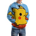 thumbnail image 5 of Pikachu Hoodie with Pocket Anime for Men Women Couple Gift, 5 of 7