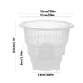 thumbnail image 3 of Round Transparent Plastic Orchid Pot with Holes, 6 Inches Inner Diameter, Flower Pot for Succulents and Plants, Includes Air Columns, Approximately 4.4 Ounces Weight, 3 of 5