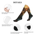 thumbnail image 5 of Lsque Sunflower Meditating Cat Pattern Sport Compression Socks for Men & Women 15-20 mmHg Knee High Nurse Pregnant Running Medical and Travel Athletic, 5 of 6
