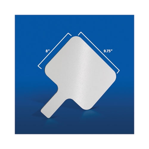 Dry Erase Paddle, 9.75 x 8, White Surface, 12/Pack Dry Erase Paddle, 9.75 x 8, White Surface, 12/Pack