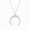 Sterling Silver, variant on Crescent Moon Pendant Necklace 1/20 Carat Natural Diamonds in 925 Sterling Silver Celestial Jewelry Whimsical Jewelry Gift for Women Dainty Pendants for Women