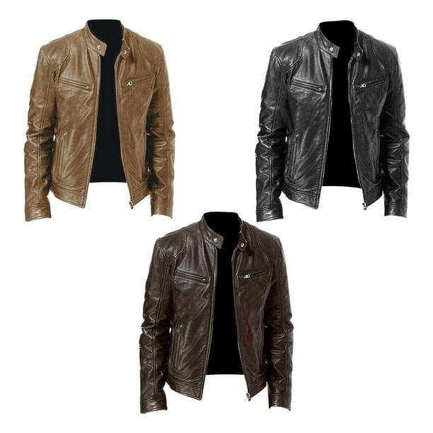 Guardurnaity Chaquetas frescas calientes disponibles del aspecto de los tamanos multiples de la chaqueta para hombre a prueba de viento de la Abrigos y chamarras negro SG Walmart en linea