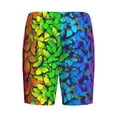 thumbnail image 5 of Fotbe Multicolored Butterflies Pajama Shorts for Men, Men's Pajama Bottoms, Sleepwear,Short Pajama Pants-Large, 5 of 9