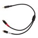 thumbnail image 1 of unbranded Splitter De Audio Rca Macho A Para Conexión Múltiple Con Compacto Negro, 1 of 8