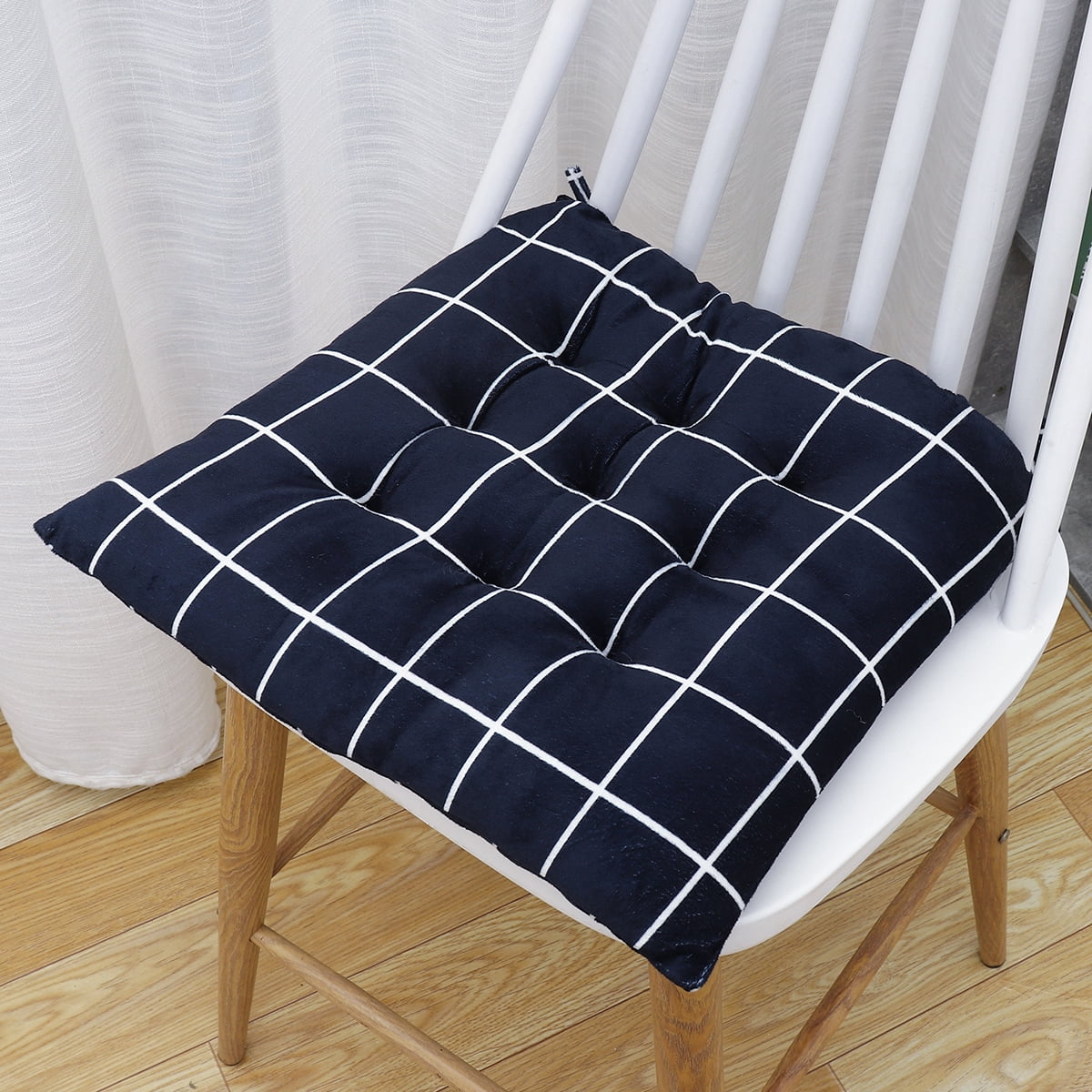 REMOVABLE CHAIR SEAT PADS WITH TIES OFFICE HOME GARDEN USE 15"X15" APPROX 