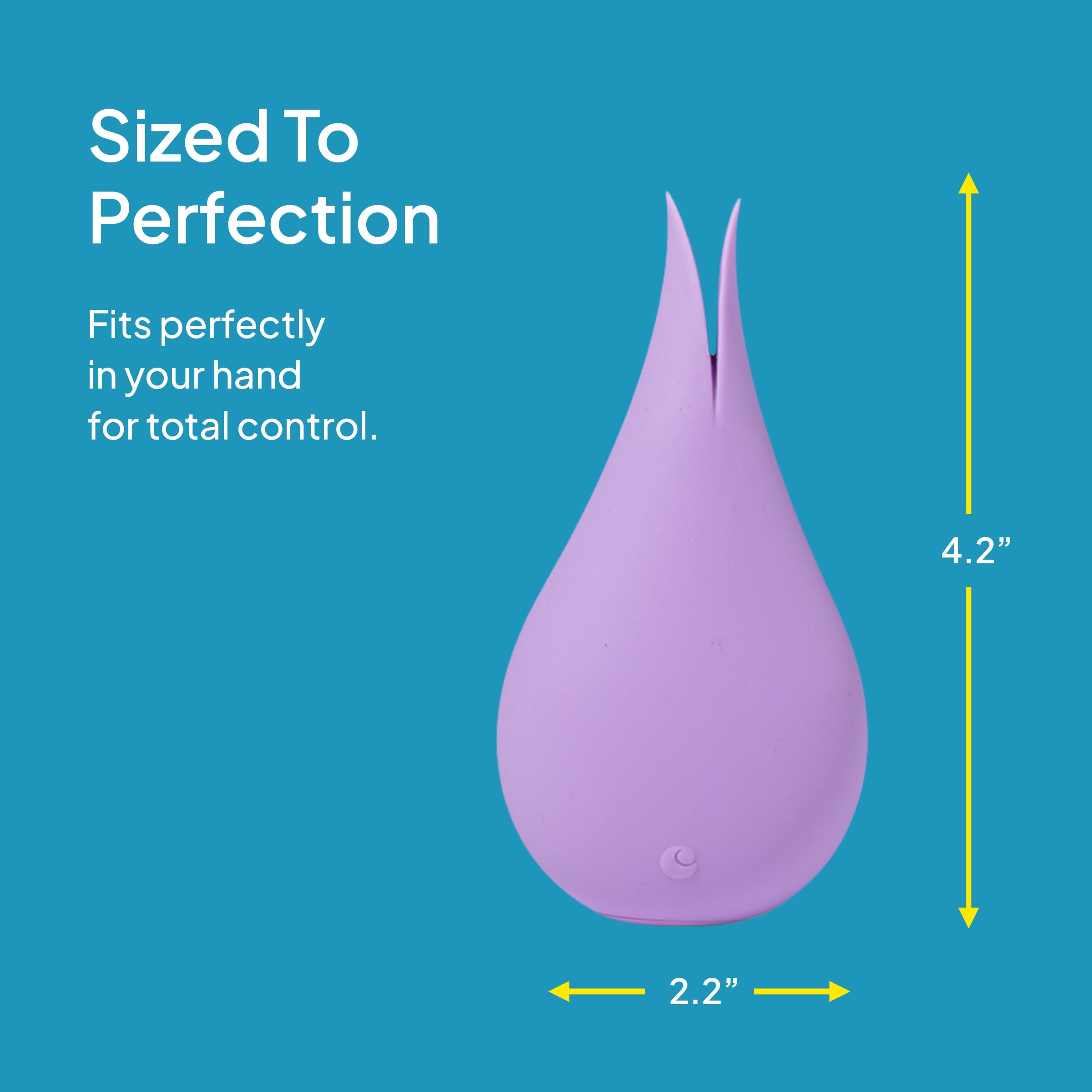 Hello Cake Flutter Vibe Vibrator for Women, Waterproof & Rechargeable Massager Toy with 10 Modes, Purple
