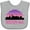 AC-Heather Grey, variant on Inktastic Boston Gifts for Kids Retro Skyline Girls Baby Bib