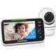 thumbnail image 2 of Monitor de actualización HelloBaby, pantalla de 5 pulgadas con batería de 30 horas, monitor de bebé con video panorámico, inclinable y zoom con cámara y audio, visión nocturna, VOX, conversación bidir, 2 of 4