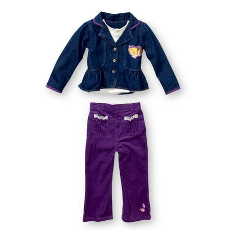 Disney Princess - 3 Piece Blazer And Pants Set - Infant Girl