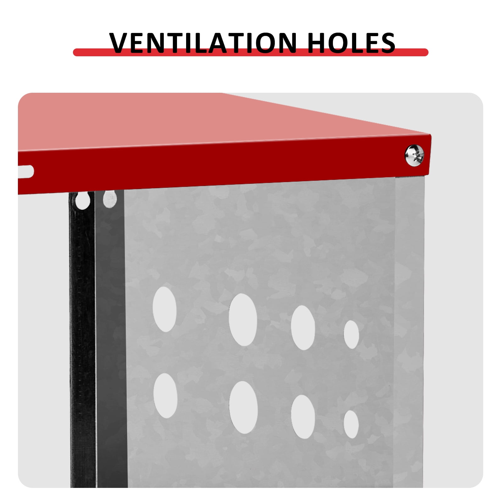 Chicken Nesting Box with Basket, 6 Compartment Roll Out Egg Nest Box Chicken Laying Box Hens Chicken Coop Box