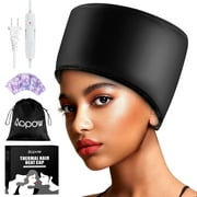 Uarter Hair Steamer Cap Hooded Hair Dryer Deep Conditioning Women Thermal Heating Cap - Black