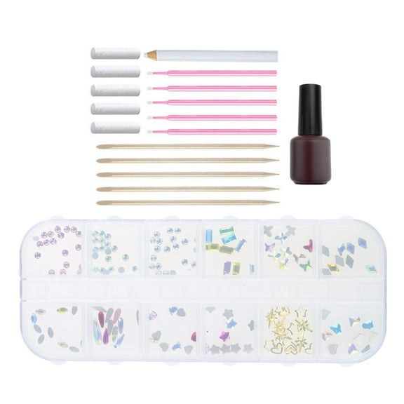 Necvior Gem Bling Teeth Jewelry Set DIY Tooth Gems Colorful Stones Decor