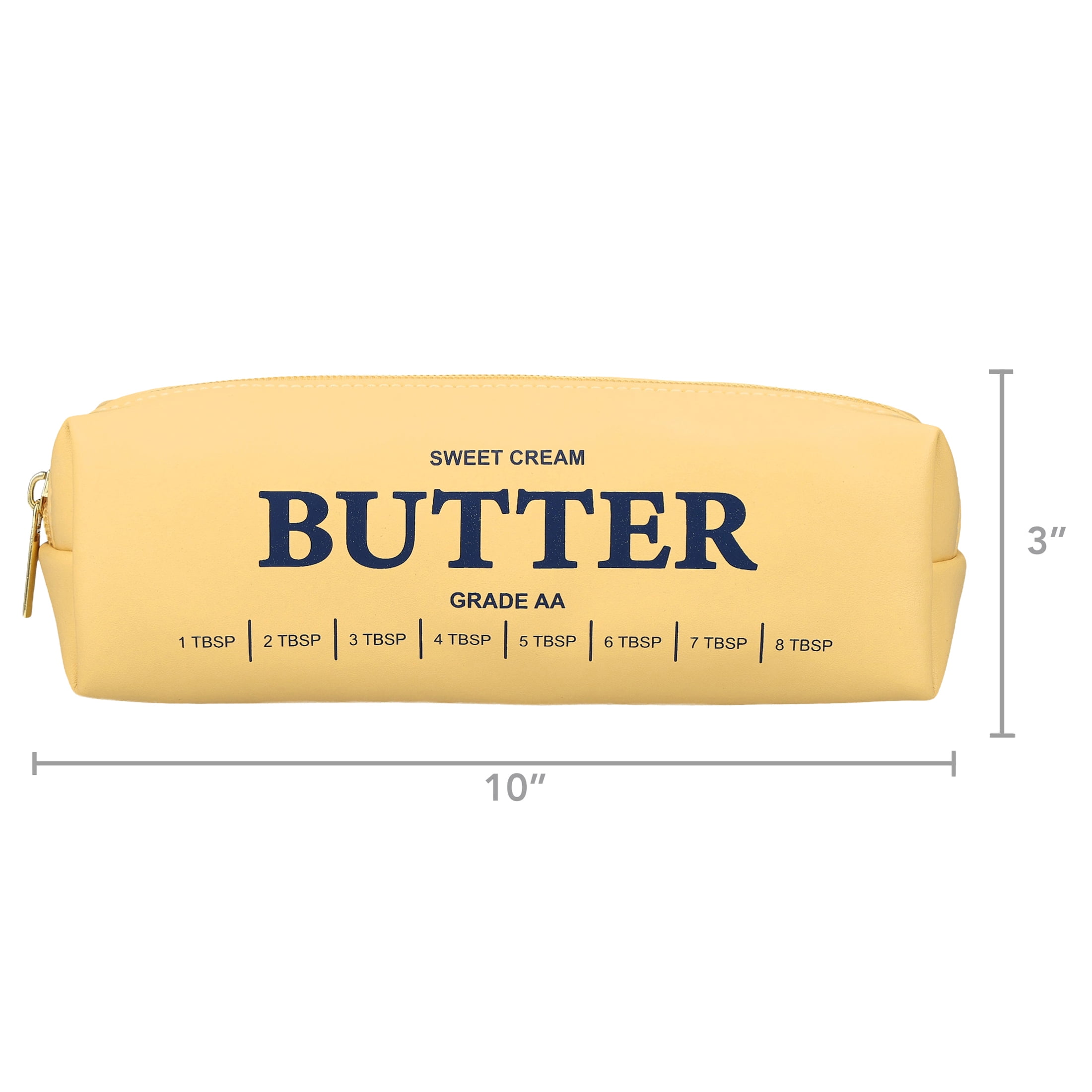 Pen+Gear Butter Pencil Pouch, Light Yellow,  Perfect for Students of All Ages--Elementary, Middle School, High School, College, and Adult Professionals