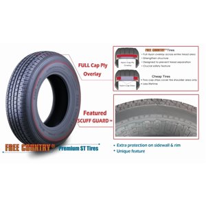 Free Country Trailer Tire ST 235/85R16 12PR Load Range F Steel Belted Radial w/Scuff Guard, Set 2 Sansujyuku sansujyuku.com