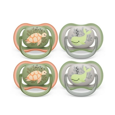Philips Avent Ultra Air Pacifier - 4 X Light, Breathable Baby Pacifiers For Babies Aged 6-18 Months, Bpa Free with Sterilizer Carry Case (Model SCF085/53)
