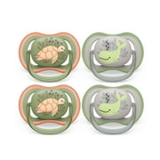 Philips Avent Ultra Air Pacifier - 4 X Light, Breathable Baby Pacifiers For Babies Aged 6-18 Months, Bpa Free with Sterilizer Carry Case (Model SCF085/53)