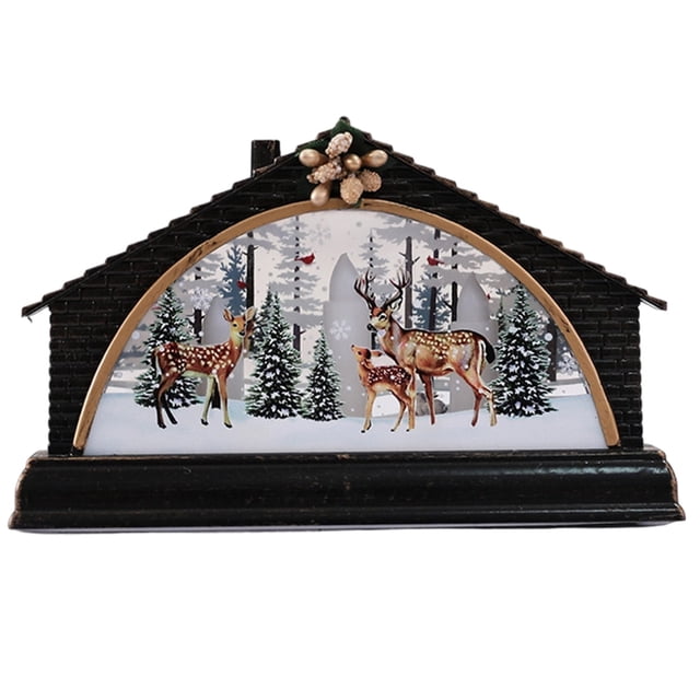 SIfdSeng Get it Fast Desktop Coffee Bars Shopping Malls Window Display Scenes Using Reindeer Styles