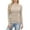 #A Khaki, variant on Women's Ribbed Shirts,Crewneck Long Sleeve Tops Slim Fitted Undershirts Casual Basic Layering Tees