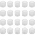 thumbnail image 1 of White Plastic Expansion Dowels M4x8mm for Cabinet Hinges (100pcs), 1 of 5