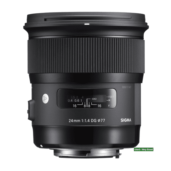 Pre-Owned Sigma 24mm F/1.4 DG HSM Art F/Nikon, 77 (EOL)