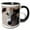 Black/White, variant on 3drose, Portrait of a Whippet, 11oz Two-tone Red Mug