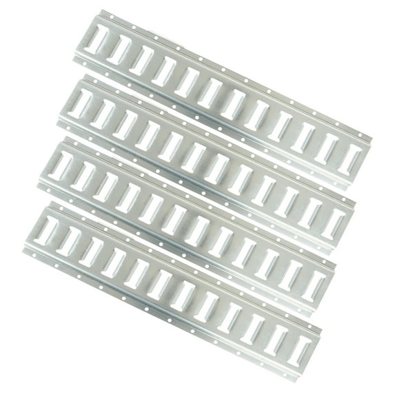 (4 Pack) 2' Horizontal E-Track Tie-Down Rail - Made in USA | Hot-Dipped Galvanized Steel, Bolt-On Tie Down Rail for Cargo on Pickups, Trucks, Trailers, Vans