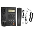 thumbnail image 2 of Telephone Landline, Mute Function Corded Phone ABS Material Dual Interface Noise Reduction With Earpiece Line For Hotel For Family For Call Center Black,White, 2 of 8