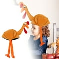 thumbnail image 1 of Thanksgiving Party Hat With Movable Turkey Head For Holiday Celebrations And Festive Events, 1 of 6