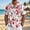 Red, variant on COSFO Short Sleeve Mens Casual Button Down Shirts Floral Summer Beach Shirt with Pocket Loose Fit Collared Vacation Mens Shirts Xs