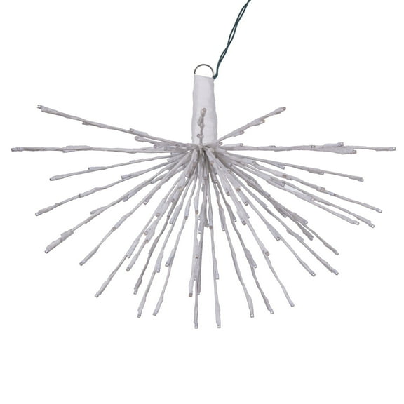 Vickerman 160Lt x 24" White Starburst Warm White 5mm Twinkle LED Lights.