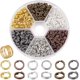 thumbnail image 1 of Aproximadamente 1300 piezas de anillos de hierro partidos, anillo de salto de doble bucle, diámetro de 5 mm, alambre de calibre 21, 6 colores para accesorios de joyería., 1 of 9