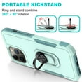 thumbnail image 5 of [PST] iPhone 15 Pro Max Ring Case, Dual Layers Heavy Duty Magnetic Hard Kickstand Case with Ring Stand, 5 of 5