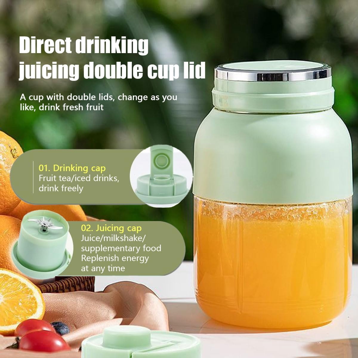 Electric Citrus Juicer 28 Oz, Multifunctional Large-Capacity Wireless Portable Juicer Cup, 2025 New Portable Electric Citrus juicer, Travel Cold Press Juicer Bottle Cups, Fruit Squeezer