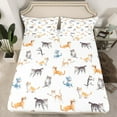 thumbnail image 2 of Erosebridal Kawaii Kitten Cat King Sheet Sets, Cartoon Animal Bedding King Size, Room Decoration, Ultra Soft 4 Pieces, 2 of 6