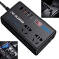thumbnail image 4 of Auto Outlet Adapter Power Inverte Power Converter Charger DC12V/24V DC110V-220V 3100MA/5V MAX 200W ABS Car Electronics Inverter, 4 of 9
