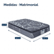 thumbnail image 2 of Colchon Matrimonial Restonic Ortopedico Confort Plus, 2 of 10