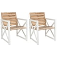 thumbnail image 3 of SAFAVIEH Outdoor Collection Irina Arm Chair White/Oak, 3 of 7
