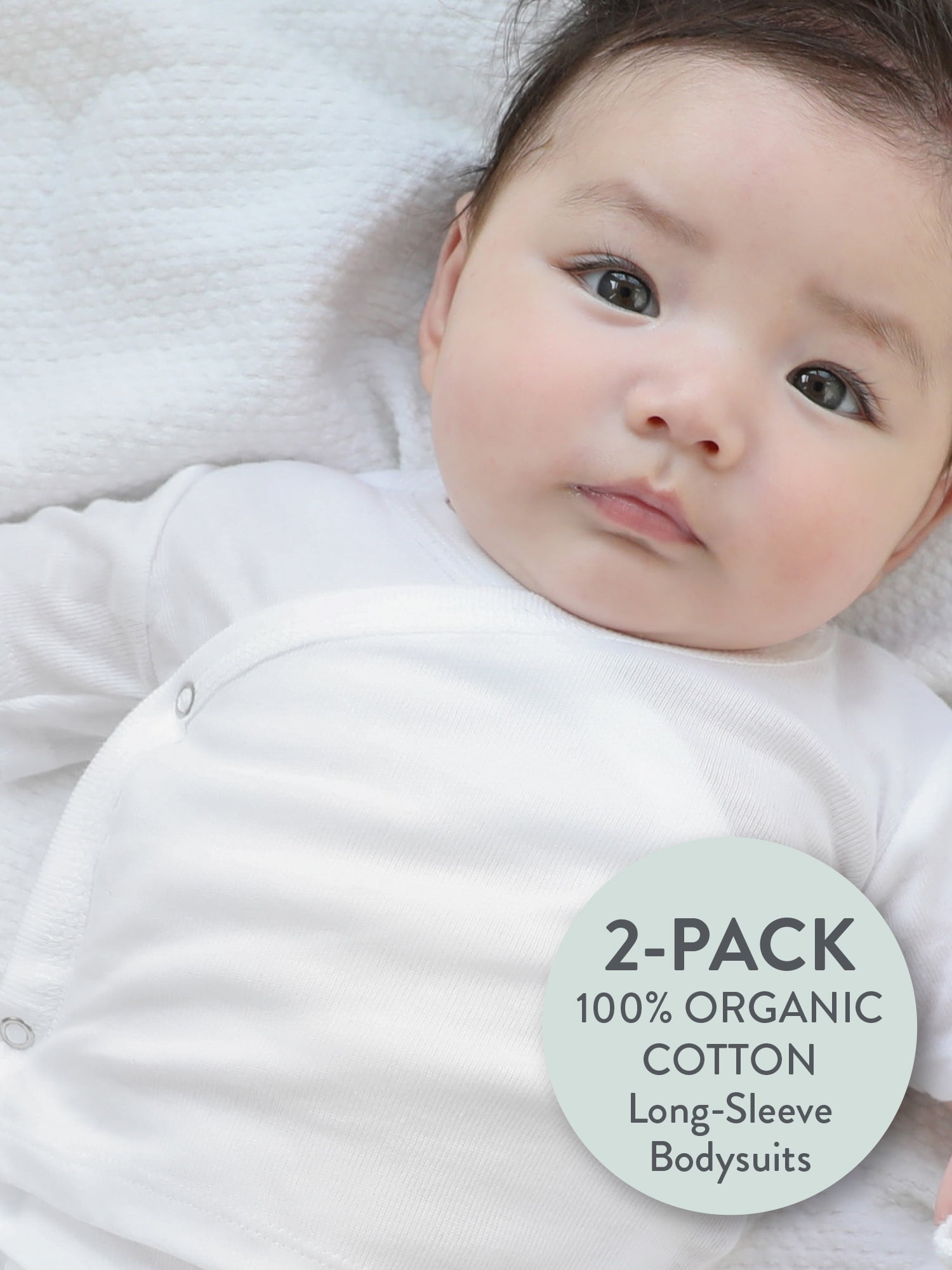 Honest Baby Clothing Baby Boy or Girl Gender Neutral Organic Cotton Long Sleeve Bodysuit and Side Snap Long Sleeve Bodysuit, 2 Piece (Preemie-9 Months)